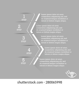 Infographics Vector Background Number Options Banner Card