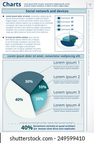 Infographics. Vector of business data. Series page 3.
