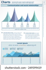 Infographics. Vector of business data. Series page 1.