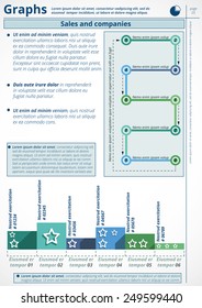 Infographics. Vector of business data. Series page 5.