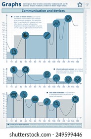 Infographics. Vector of business data. Series page 4.