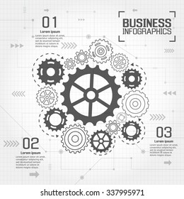 Infographics vector business design