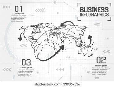 Infografiken, Vektorgrafik-Geschäftsdesign