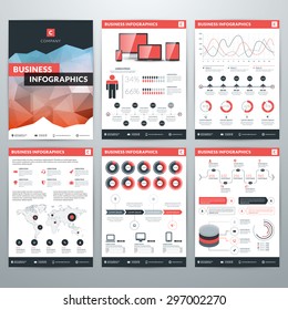 Infographics Vector Concept. Set of Business Infographic Design Elements for Data Visualization