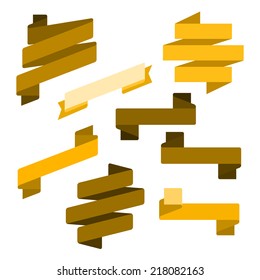 Infographics vector Creative trendy ribbon flat business financial trendy ribbon flat style