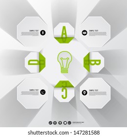 Infographics vector design abstract layout for step data or listing information