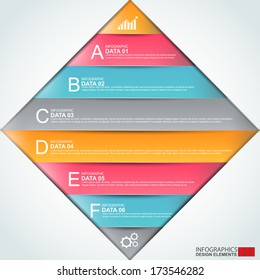 Infographics vector design template