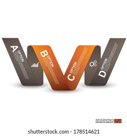 Infographics vector design template