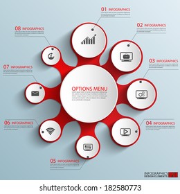 Infographics vector design template