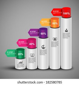 Infographics vector design template