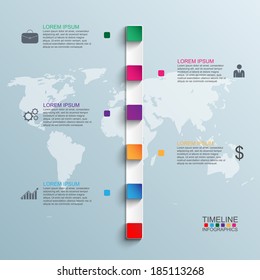 Infographics vector design template