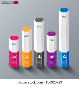Infographics vector design template 