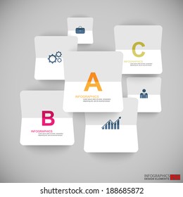 Infographics vector design template