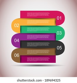 Infographics vector design template