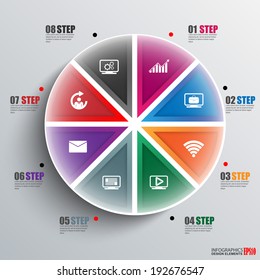 Infographics vector design template