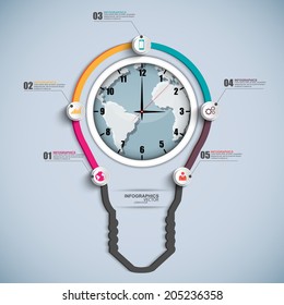 Infographics vector design template