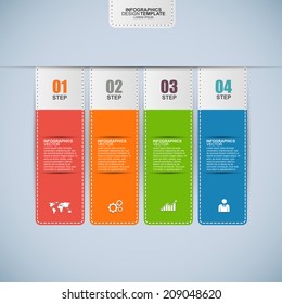 Infographics vector design template