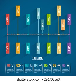 Infographics vector design template