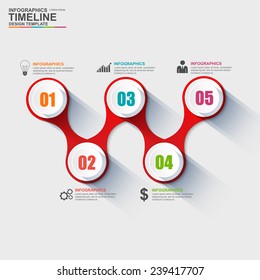 Infographics vector design template