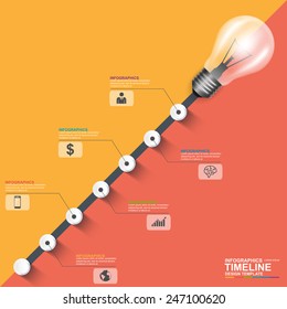 Infographics vector design template