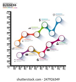 Infographics vector design template