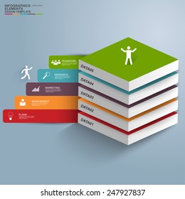 Infographics vector design template