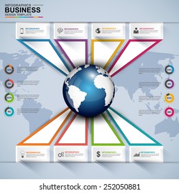 Infographics vector design template