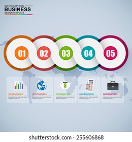 Infographics vector design template