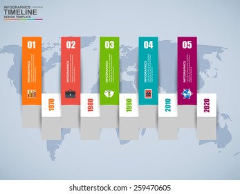 Infographics vector design template