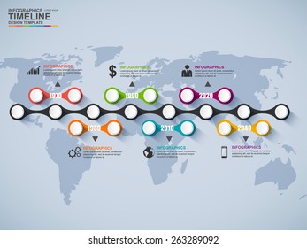 Infographics vector design template