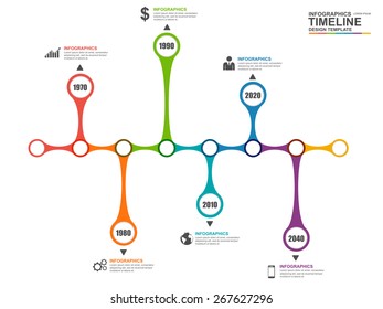 Infographics vector design template