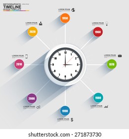 Infographics vector design template