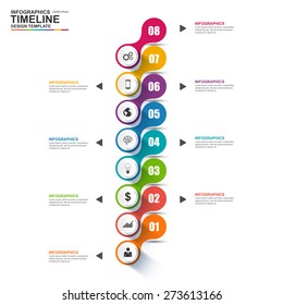 Infographics vector design template