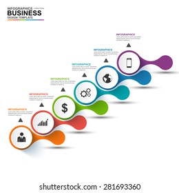 Infographics vector design template