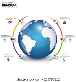 Infographics vector design template