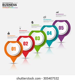 Infographics vector design template