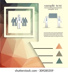 Infographics vector design template