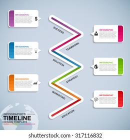 Infographics vector design template
