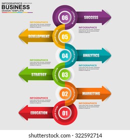 Infographics vector design template