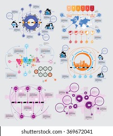 Infographics vector design template