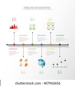 Infographics vector design template
