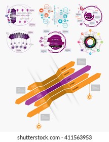 Infographics vector design template
