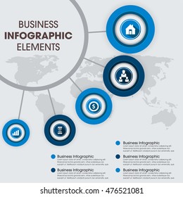 Infographics vector design template