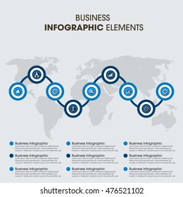 Infographics vector design template