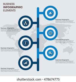 Infographics vector design template