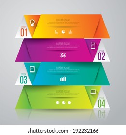 Infographics vector design template. Abstract 3D digital illustration Infographic. Vector illustration can be used for workflow layout, diagram, number options, web design. 