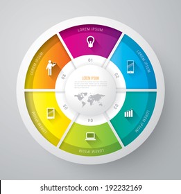 Infographics vector design template. Abstract 3D digital illustration Infographic. Vector illustration can be used for workflow layout, diagram, number options, web design. 