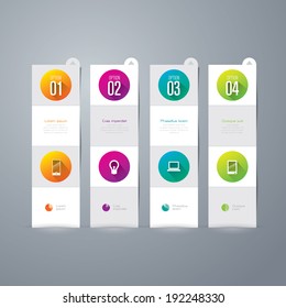 Infographics vector design template. Abstract 3D digital illustration Infographic. Vector illustration can be used for workflow layout, diagram, number options, web design. 