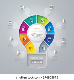 Infographics vector design template. Abstract 3D digital illustration Infographic. Vector illustration can be used for workflow layout, diagram, number options, web design. 