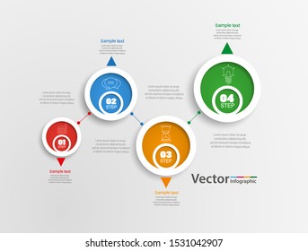 Infographics vector design template. Vector illustration can be used for  workflow layout, diagram, number options, web design. Eps 10